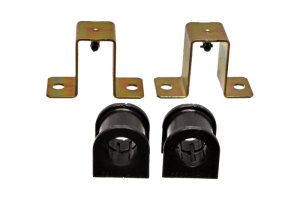 Ford Mustang Sway Bar Bushing Set - Front - Energy Suspension - OEM Style, Greaseable, with Base Plate, 27mm - Black - `94-`04